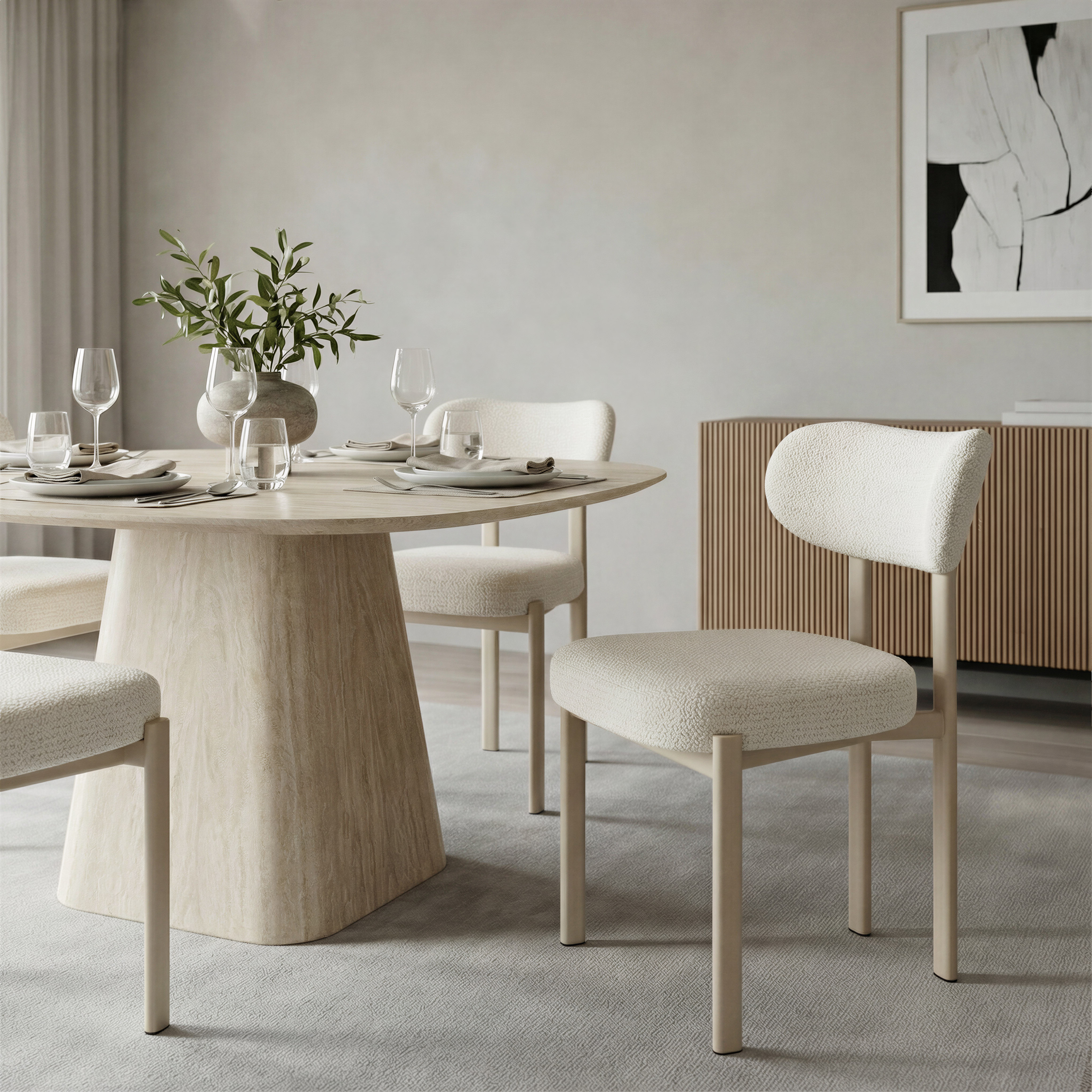 Aurea Dining Chair (Set of 4) Light Gray product image