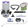 ProTeam, GoFree Flex Pro II w/ Xover Multi-Surface Telescoping Wand Tool Kit, 14", Backpack Vacuum
