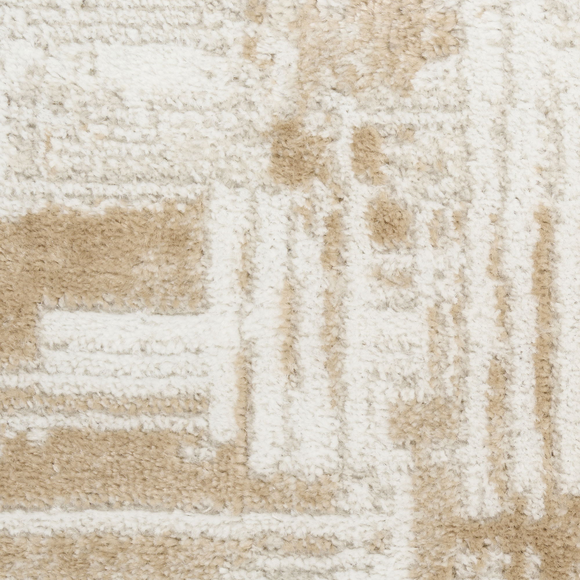 Nourison Dekor 2' x 4' Ivory Taupe Modern Indoor Rug