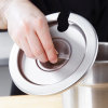 Stainless steel slotted cover for 3-quart inset