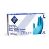Impact, Safety Zone, Medical Grade Gloves, Nitrile, 8.25 mil, Powder Free, XL, Blue