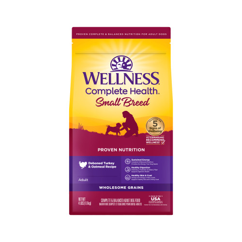 Wellness Complete Health  Small Breed Turkey & Oatmeal Front packaging