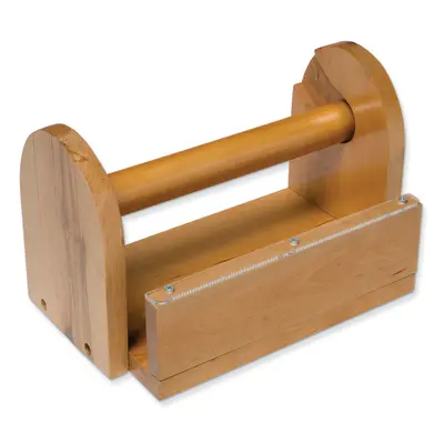 Creativity Street  Wood Masking Tape Holder, Natural Wood,  9.6" x 5.9" x 6", 1 Piece