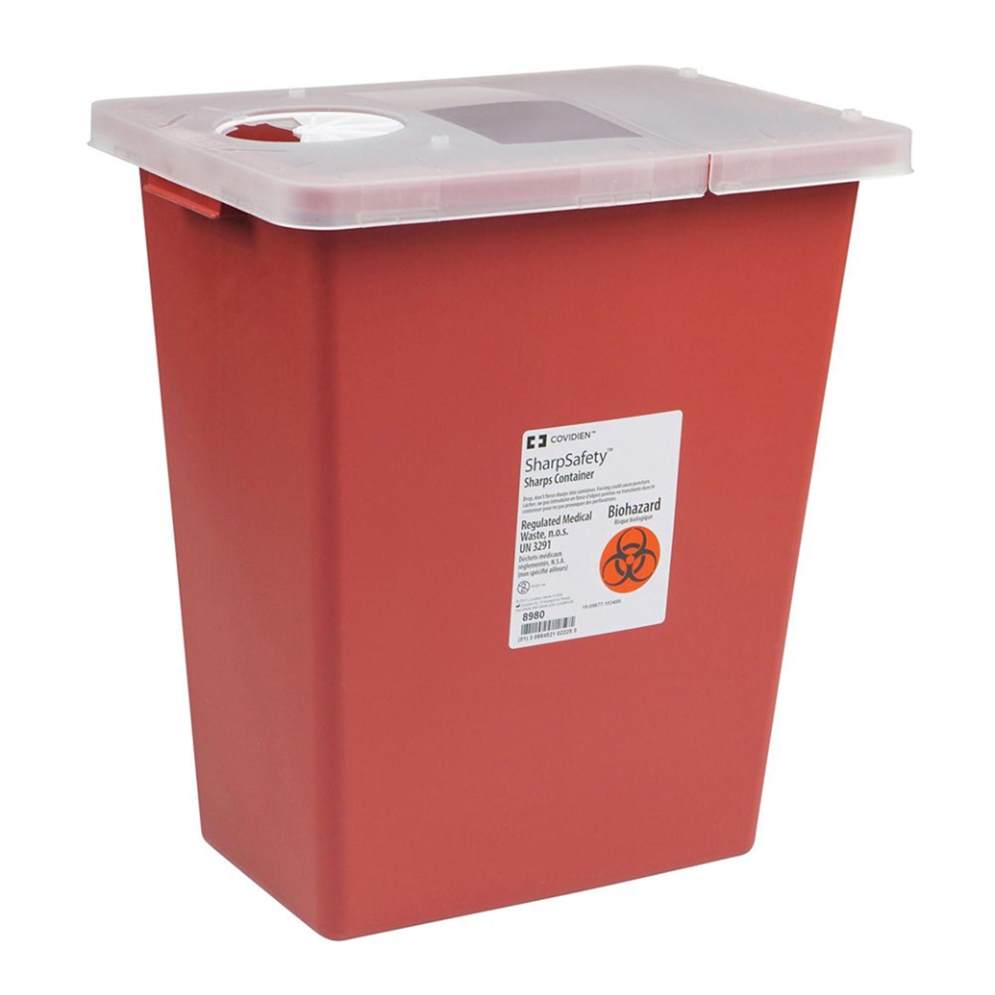 SharpSafety™ Multi-purpose Sharps Container, 8 Gallon, 15.5 x 17.5 x 11 Inch