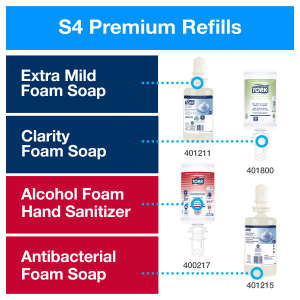 Tork, Foam Skincare S4, 1000ml, White, Manual Dispenser