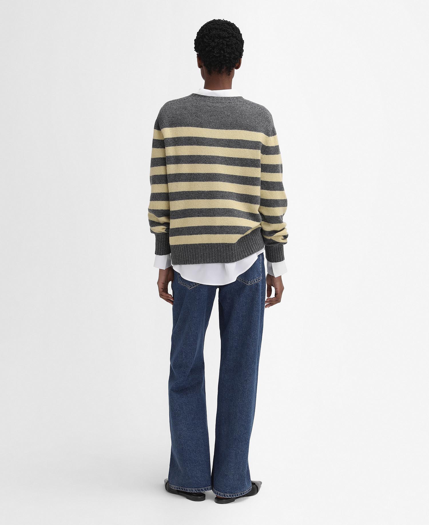 Barbour The Edit by Alexa Dominic Striped Crew Neck Jumper image number 2