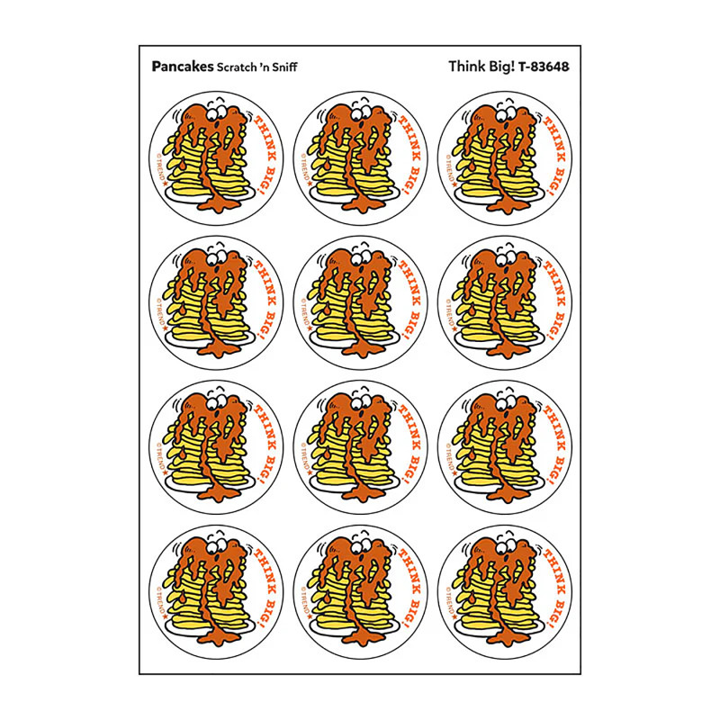 Think Big!/Pancakes scent Retro Scratch 'n Sniff Stinky Stickers®, 24 ct.