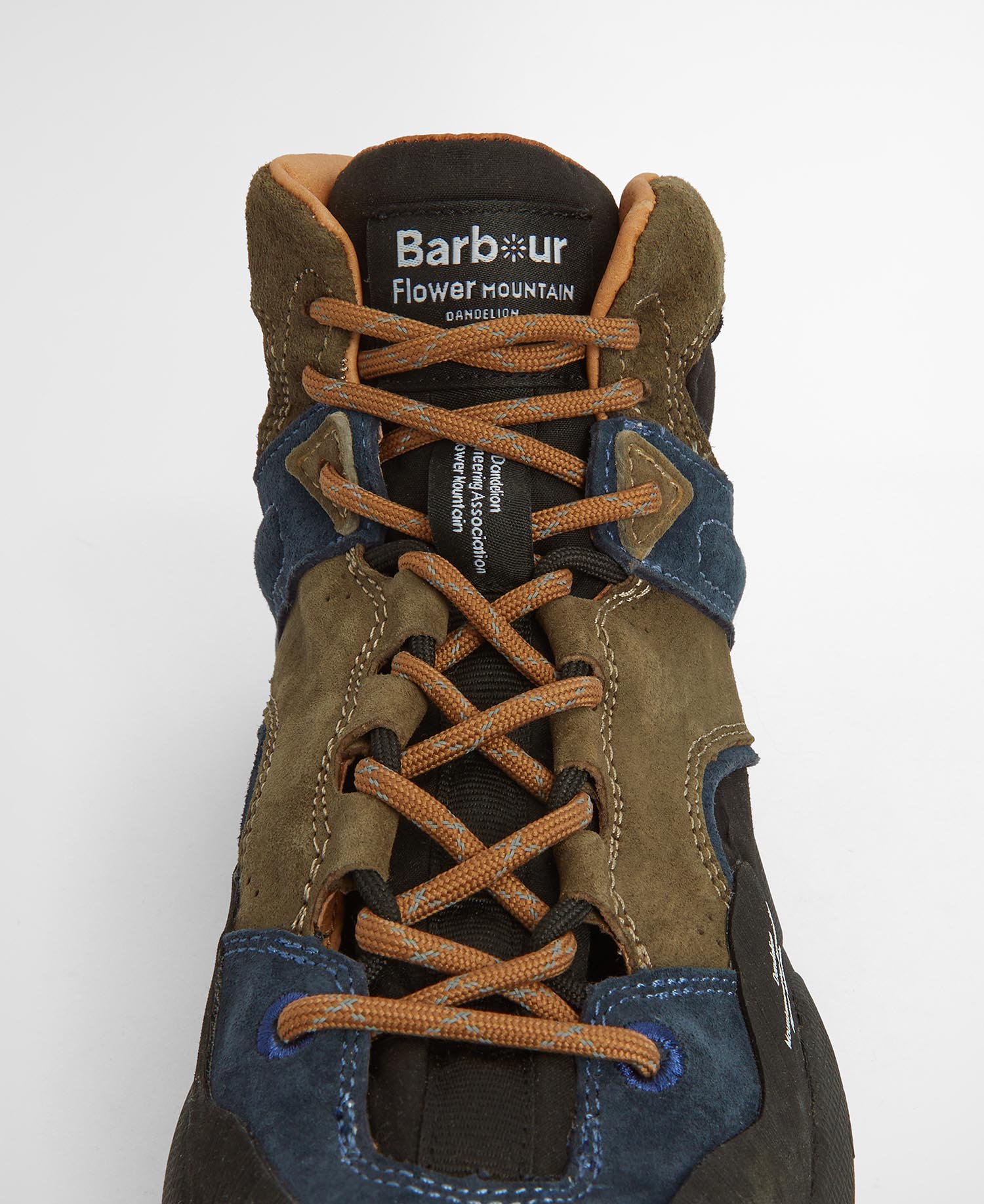 Barbour x Flower Mountain Back Country Uni Mid Trainers image number 3