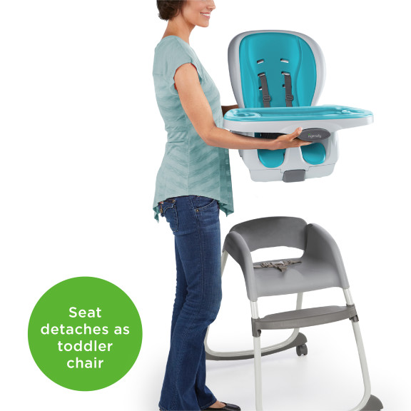 SmartClean Trio 3-in-1 High Chair - Aqua