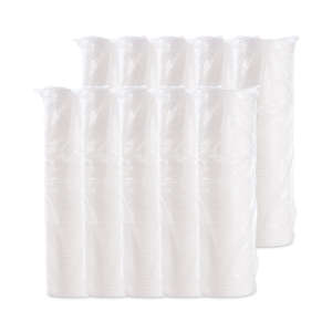 Dart, Plastic Lids, Fits 8-10 Oz Hot/cold Foam Cups, Vented, White