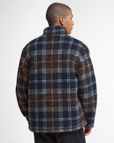 Pile sherpa con motivo tartan 