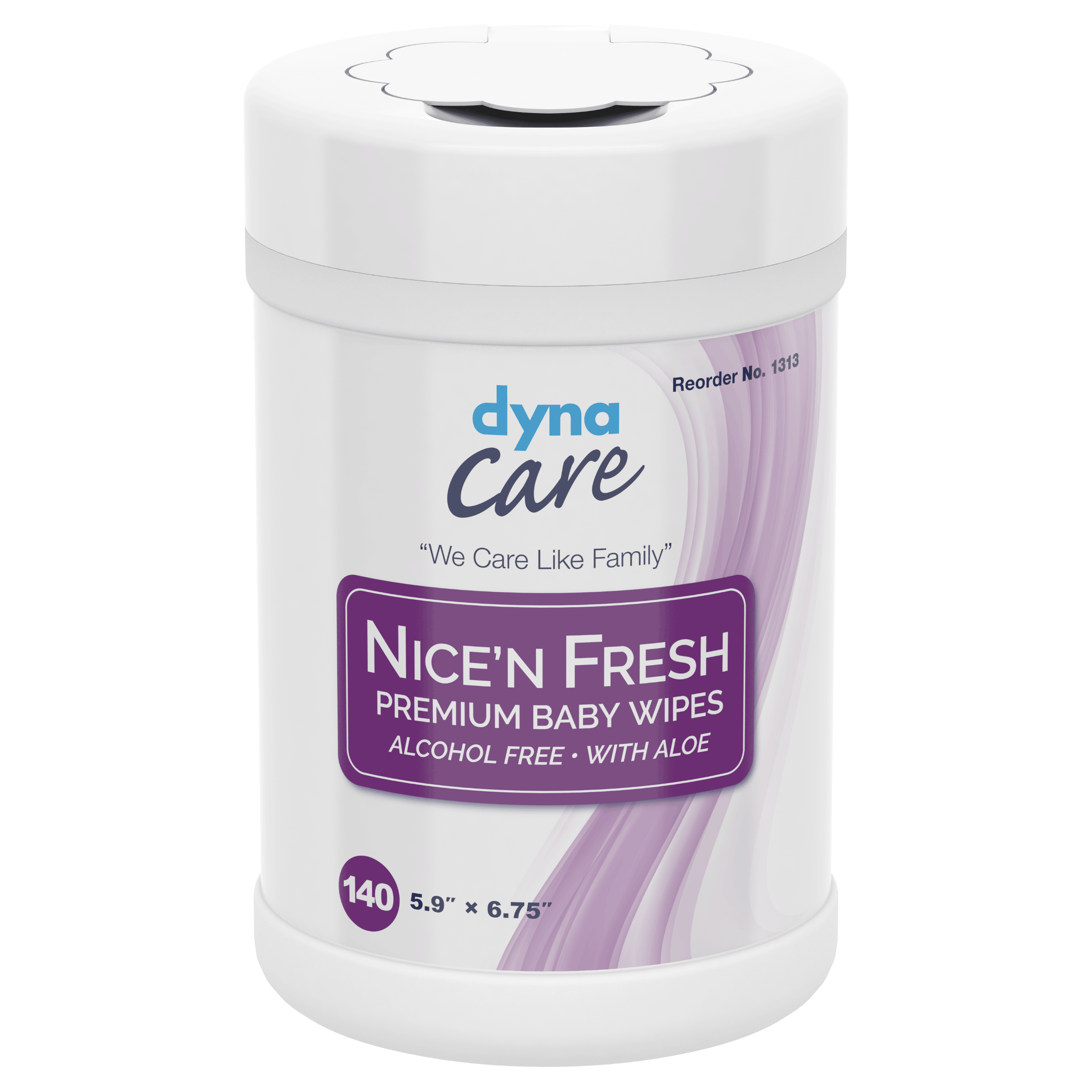 Nice%27n Fresh Premium Baby Wipes (Scented) 6 x 6.75in - 140 wipes/canister