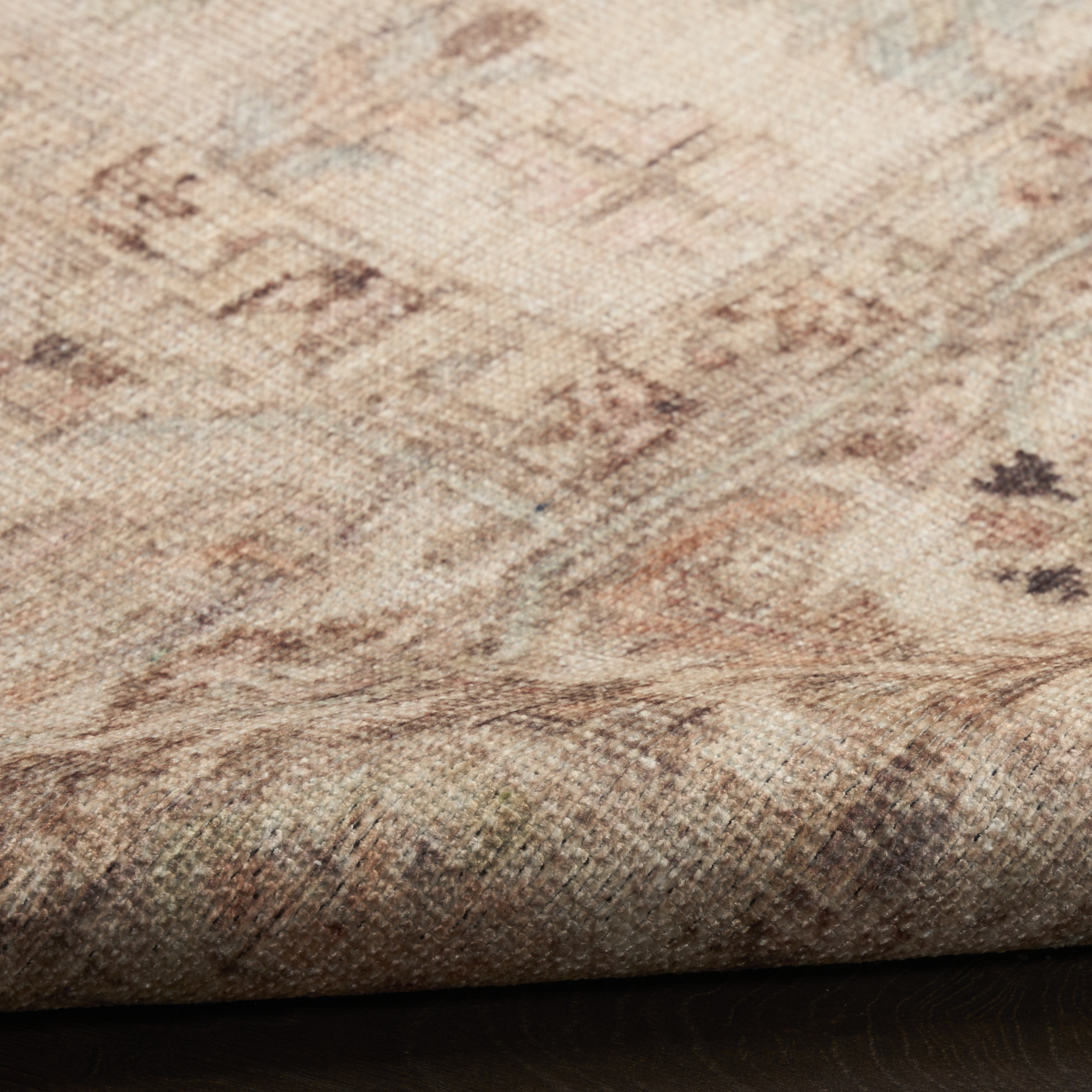 Nourison Vintage Washables 9' x 12' Beige Vintage Indoor Rug