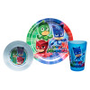 PJ Masks Dinnerware Set, Catboy, Owlette & Gekko, 5-piece set