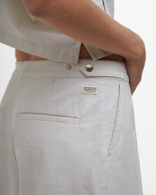 Riley Wide-Leg Trousers Light Stone