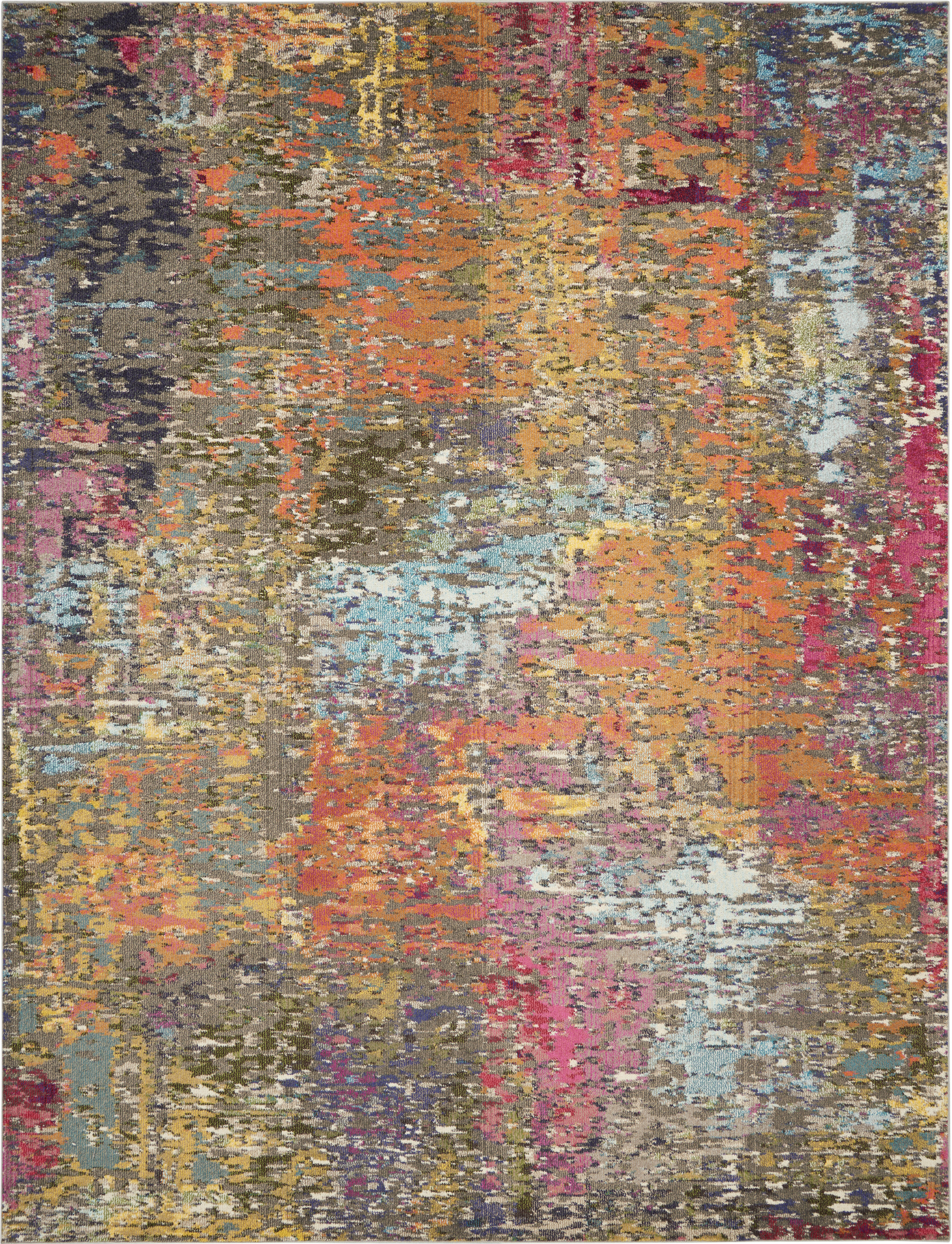 Nourison Celestial 9' x 12' Sunset Modern & Contemporary Indoor Rug