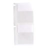 Self-Laminating Marker, White, Dimension (Inches): 1 W x 1.25 H in