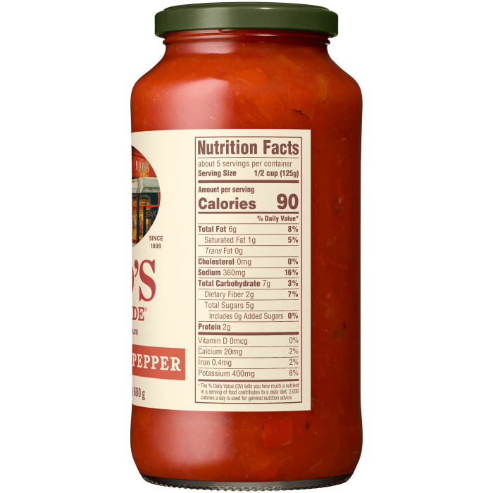 Roasted Red Pepper Sauce, 24 oz - Right Image