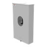 Meter Socket, Ringless, Type K7, Bolt-On, 480A, 600V, 1-Phase, 7-Jaw, OH/UG, Link Bypass, Surface-Mount, NEMA 3R