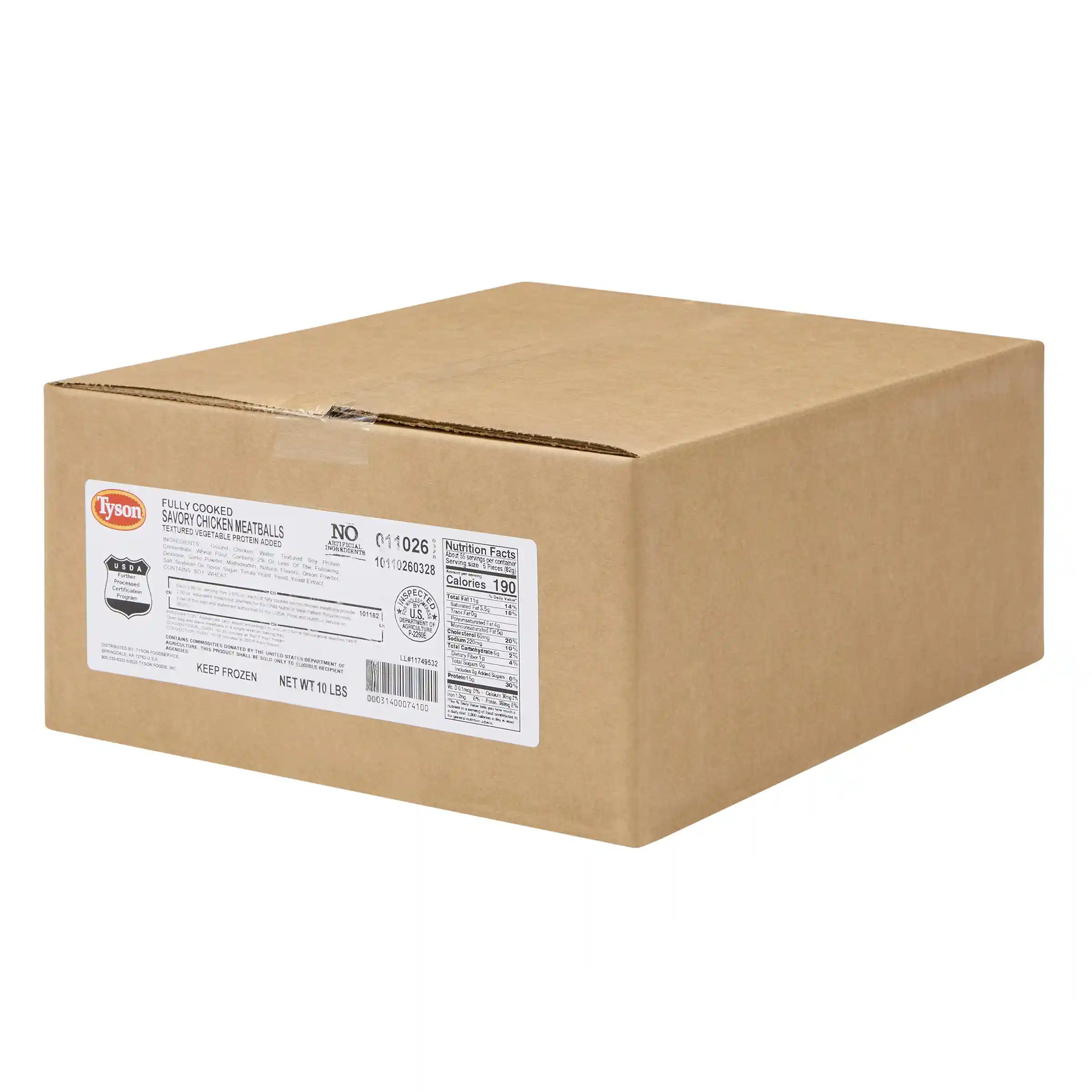 Tyson® Fully Cooked Chicken Meatballs, 0.576 oz._image_5