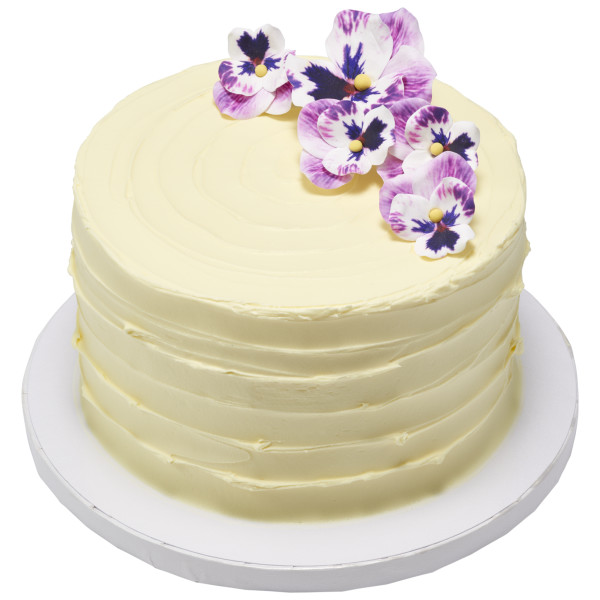 Purple Pansies Assortment Gum Paste Flowers