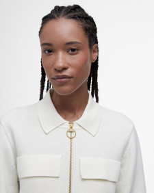 Alma Knitted Jacket Ecru/Oatmeal