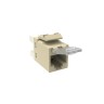 USL Series Modular Jack Precious Metal Nickel Plated RJ-45 Cat 6 Unshielded T568A/T568B Almond