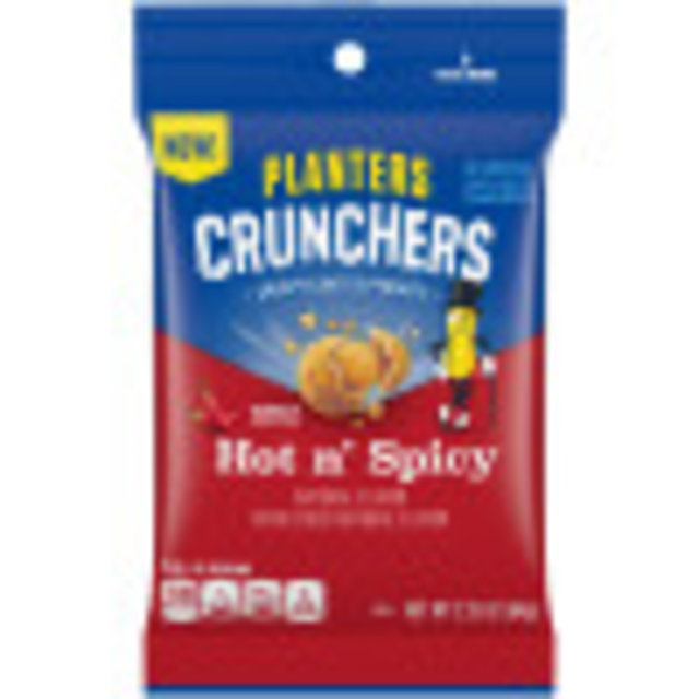 Planters Crunchers Snack Nuts Hot N' Spicy 2.25 oz Bag image
