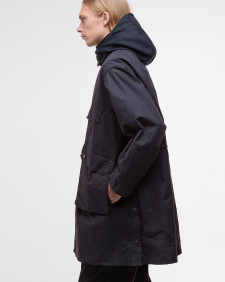 Barbour x Kaptain Sunshine Oversized Bedale Casual Field Coat Dark Indigo