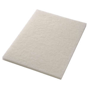Hillyard, Trident®, Polish, White, 14"x24" Rectangle Floor Pad