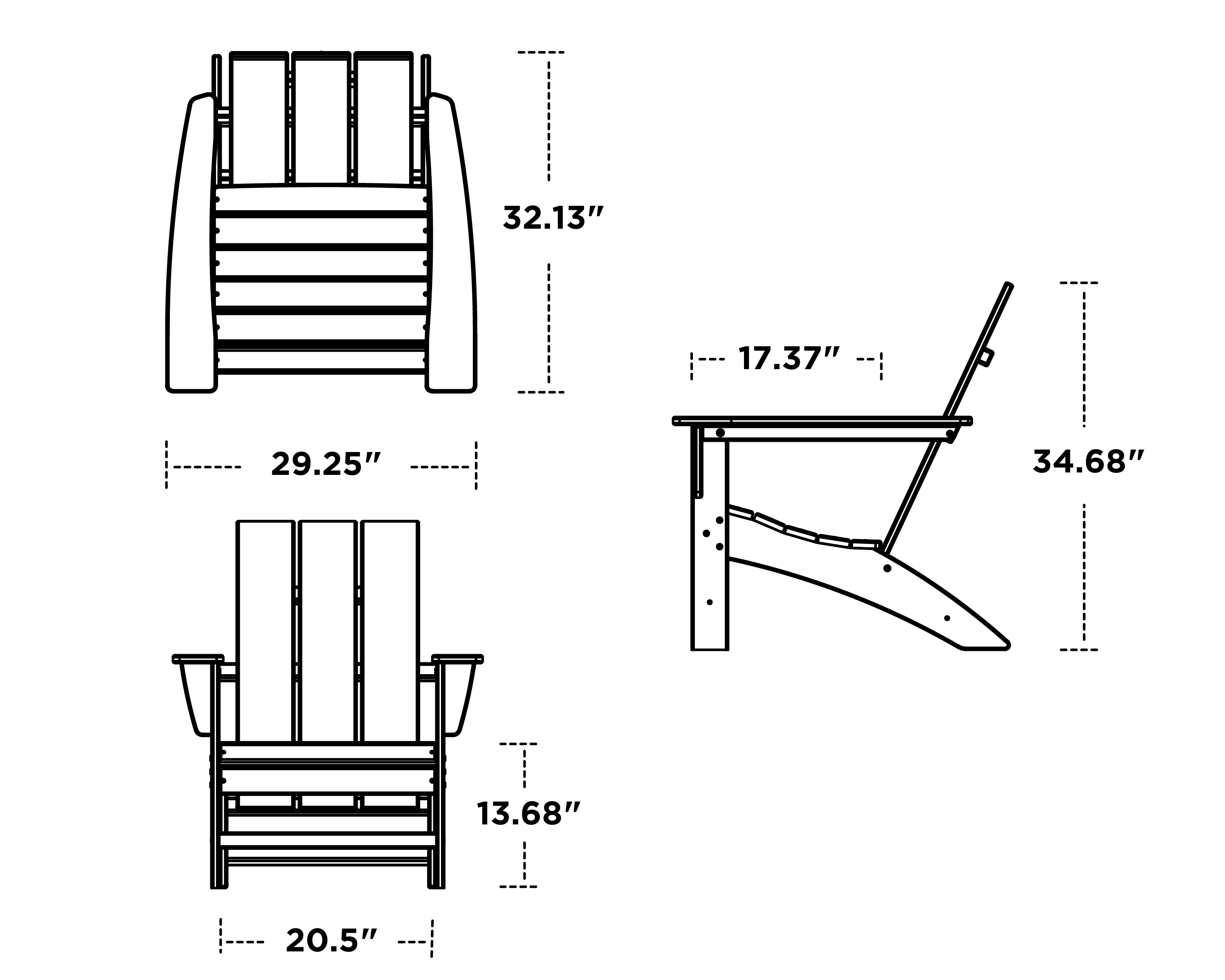 POLYWOOD Modern Adirondack Chair AD420 POLYWOOD Official Store   Anvc17koaxwzudd2qnsh 