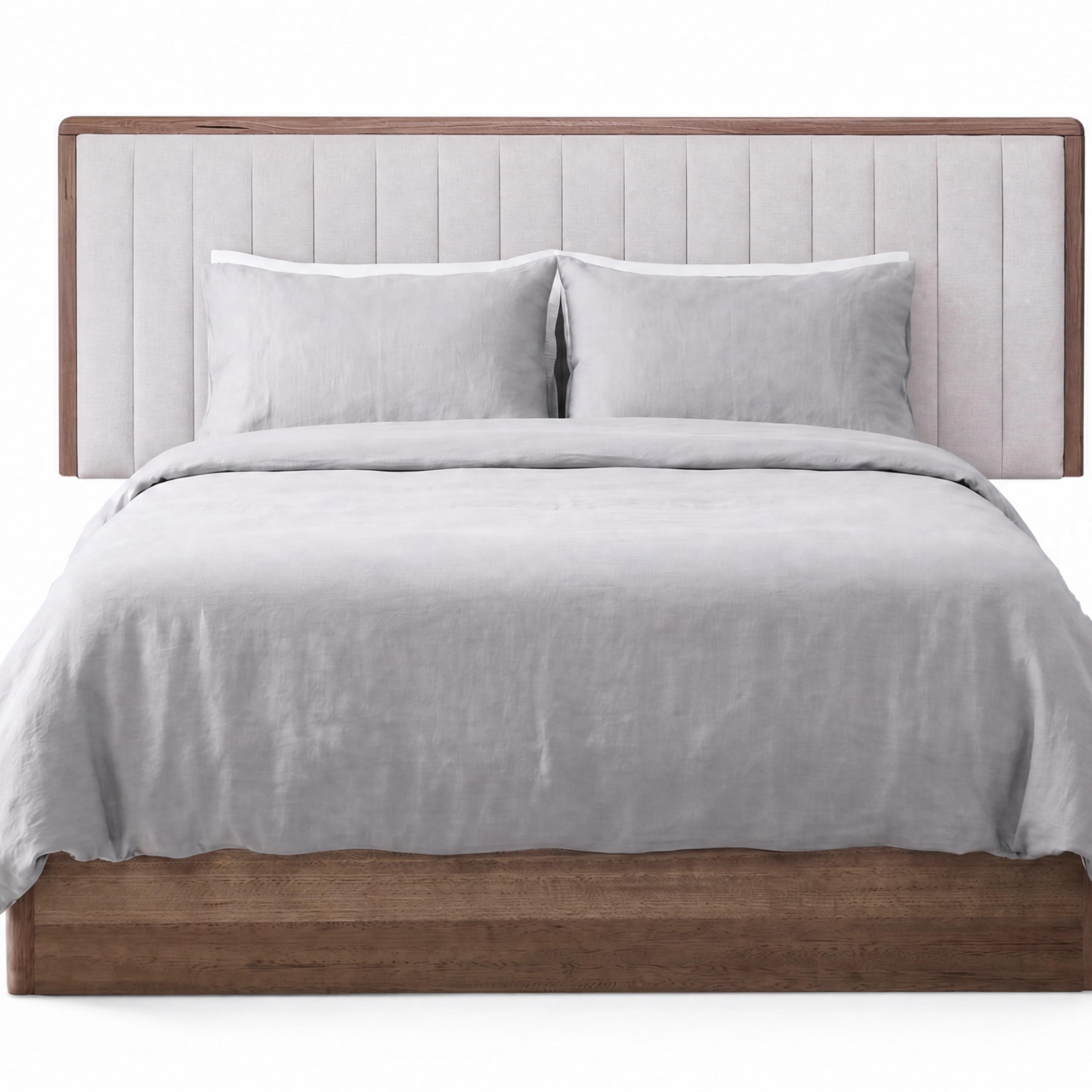 Product image of the  Clifton Bed Frame, Gas Lift Base, Smoked Oak from Forty Winks