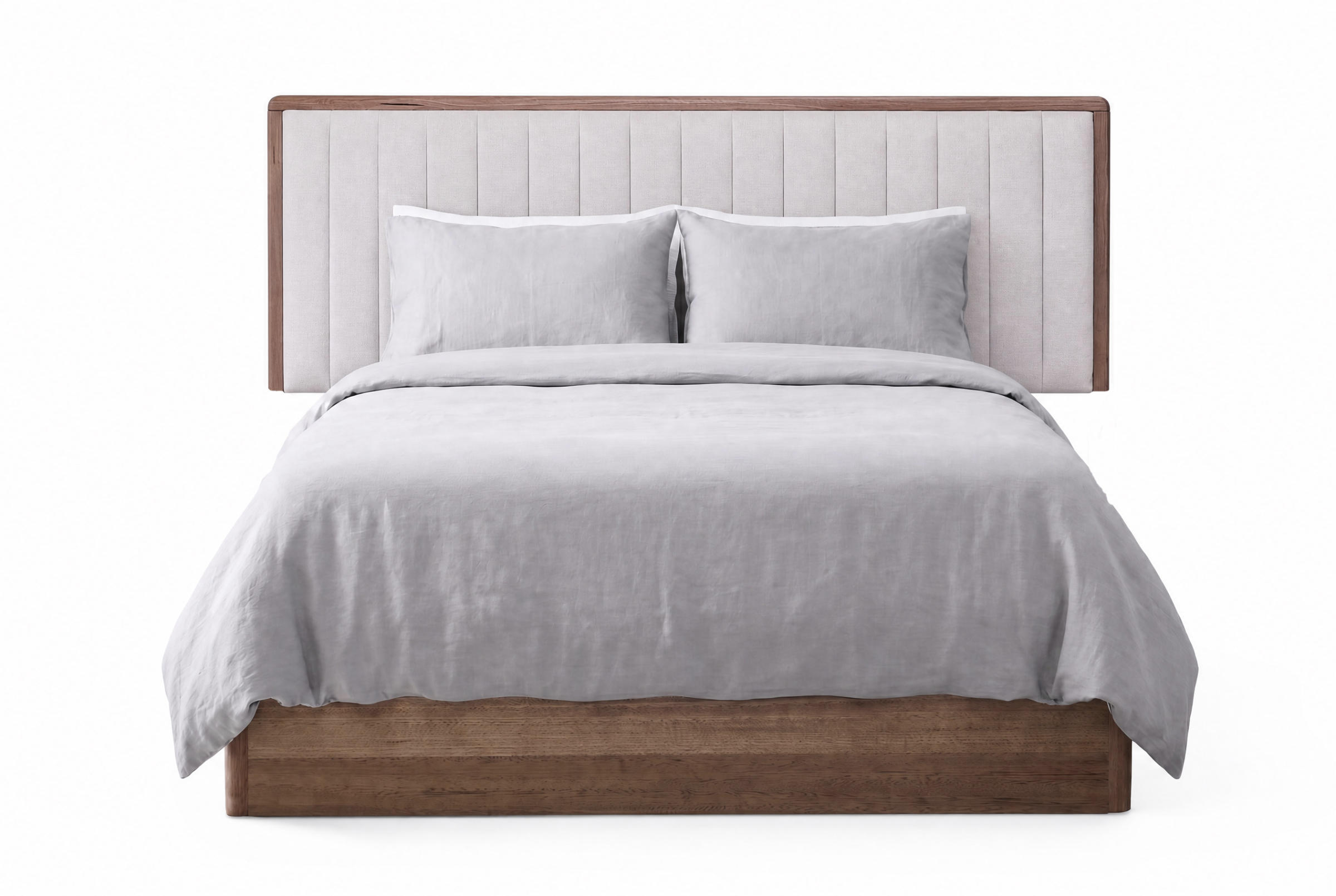 Product image of the  Clifton Bed Frame, Gas Lift Base, Smoked Oak from Forty Winks