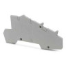 Terminal Block End Cover Gray 101 L x 2.2 W x 48 H mm