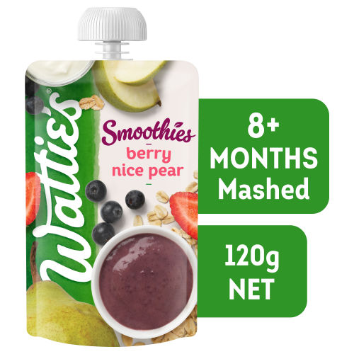  Wattie's® Smoothies Berry Nice Pear 120g 8+ months 