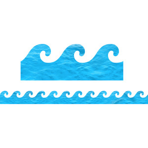 Ocean Waves Border, 12 Strips/36 Feet