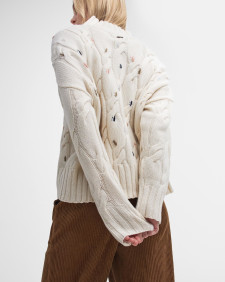 Fleur Cable-Knit Cardigan 