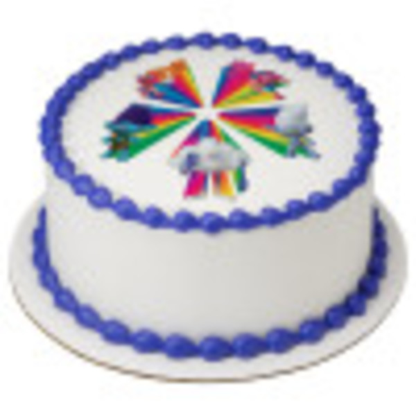 DreamWorks Trolls Love, Peace, Rainbows PhotoCake® Edible Image®