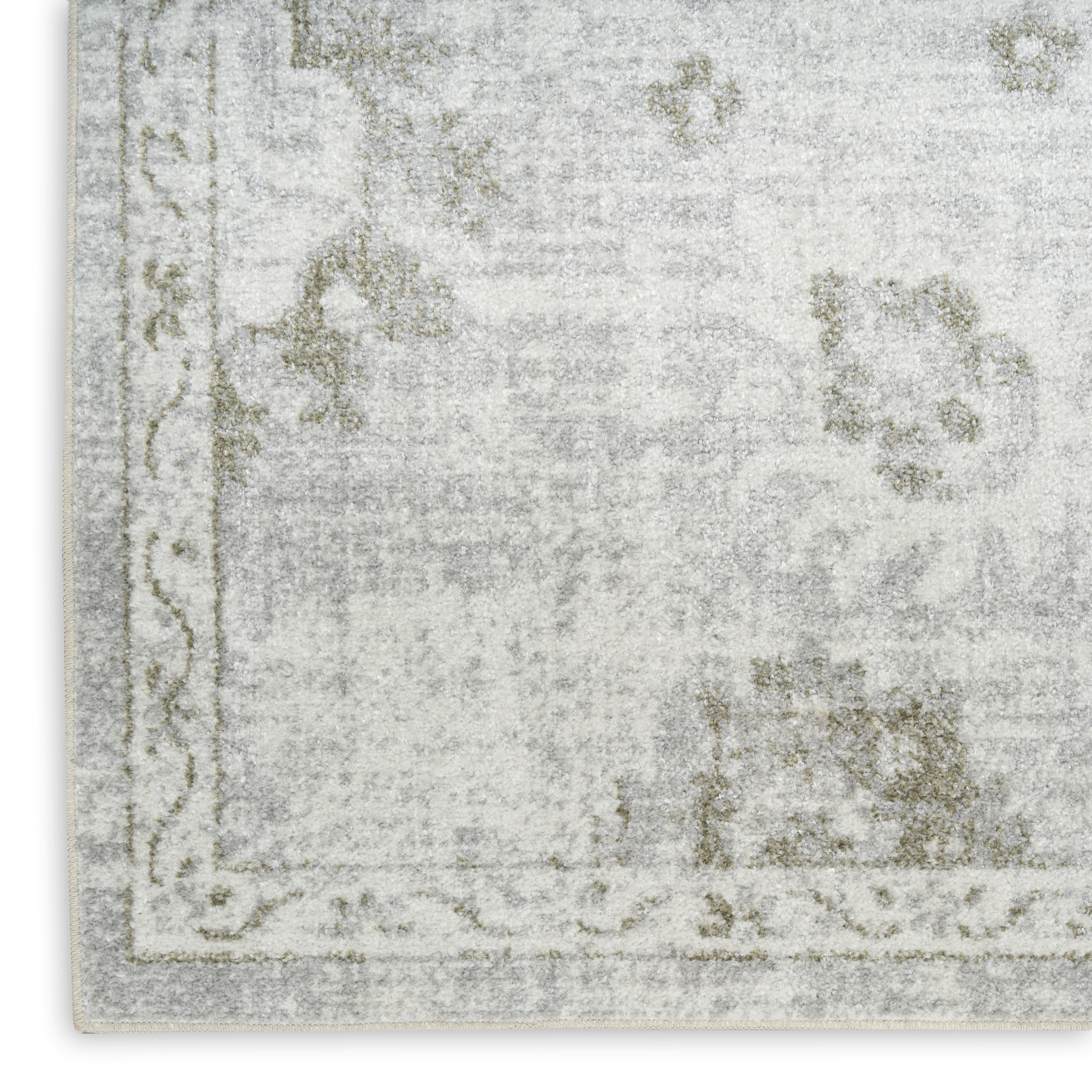 Nourison Astra Machine Washable 9' x 12' Ivory Vintage Indoor Rug
