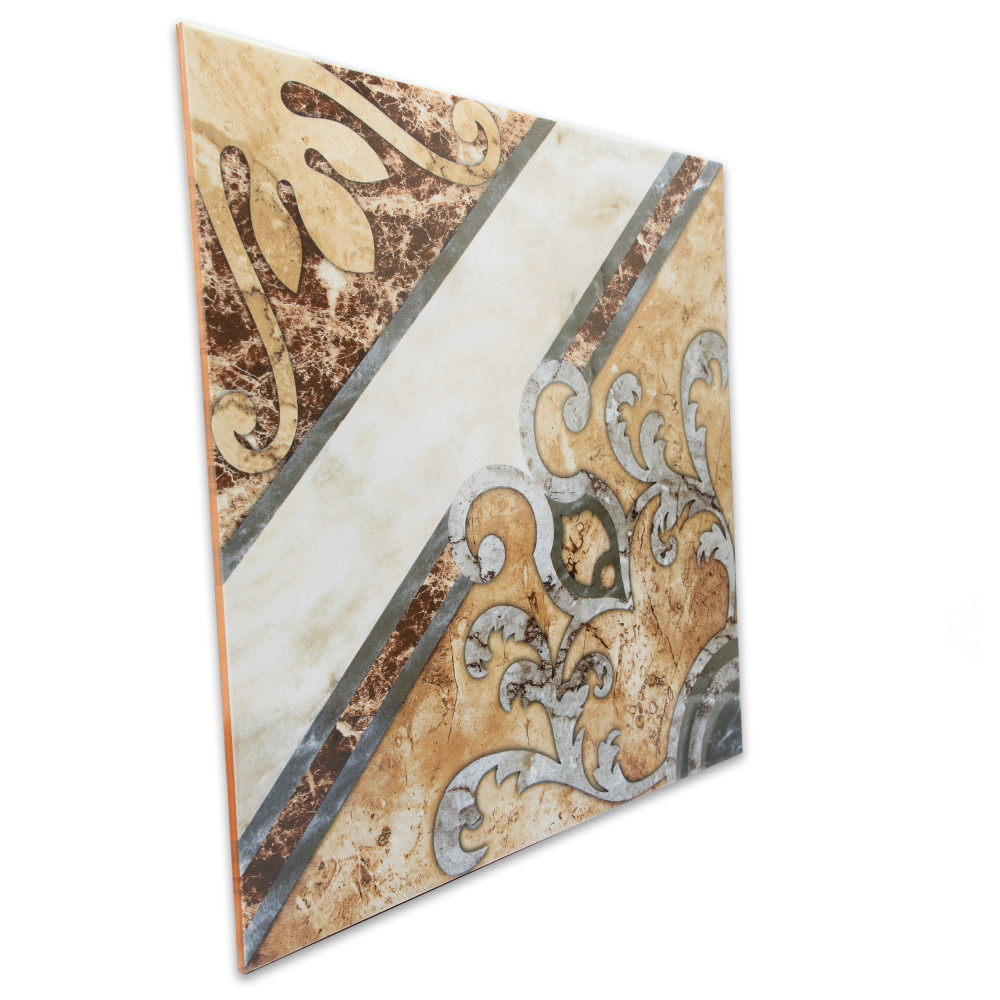 Touba 17-5/8 in. x 17-5/8 in. Ceramic Floor and Wall Tile