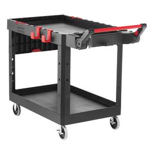 Rubbermaid Commercial, Heavy Duty Adaptable, Medium, Utility Cart, Black