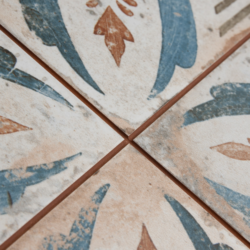 Kings Root Petal 17-5/8 in. x 17-5/8 in. Ceramic Floor and Wall Tile