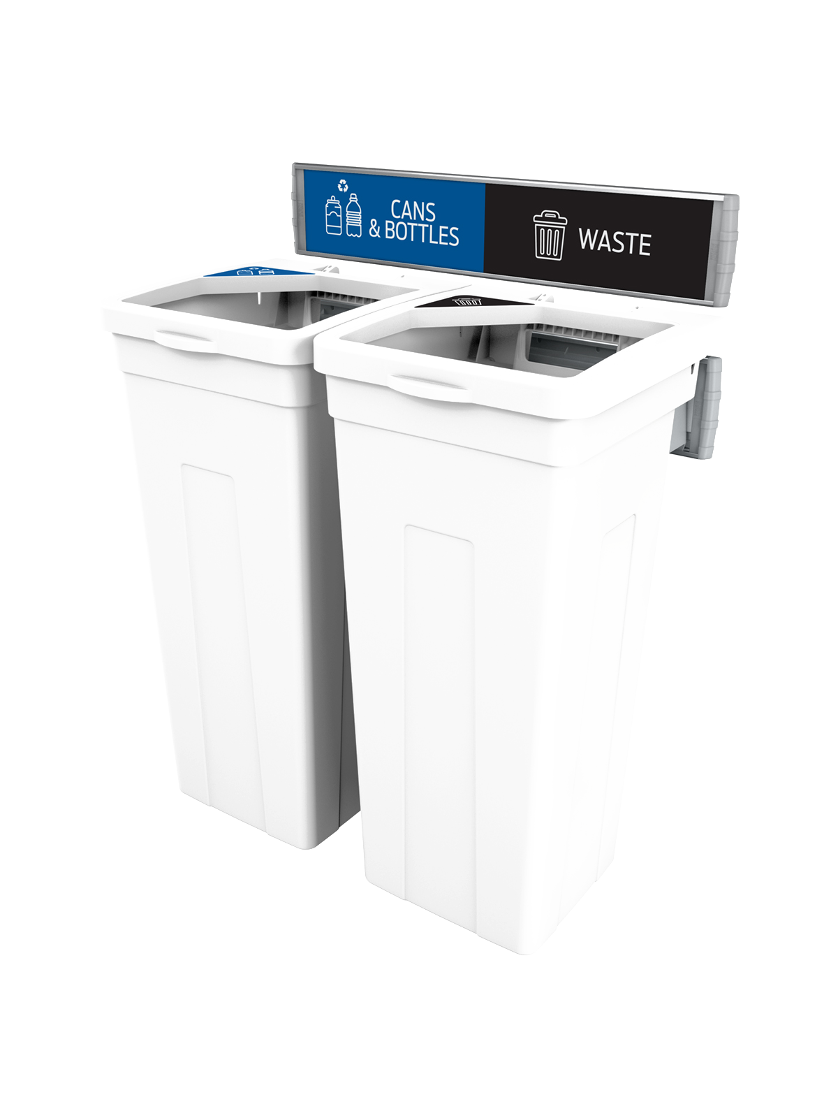 RISE – Double – Kit – Cans & Bottles-Waste – Full-Full – White-White