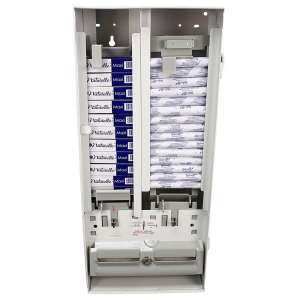 Impact, Naturelle, J1 Dual Dispenser, 25¢ or Free Operation, White