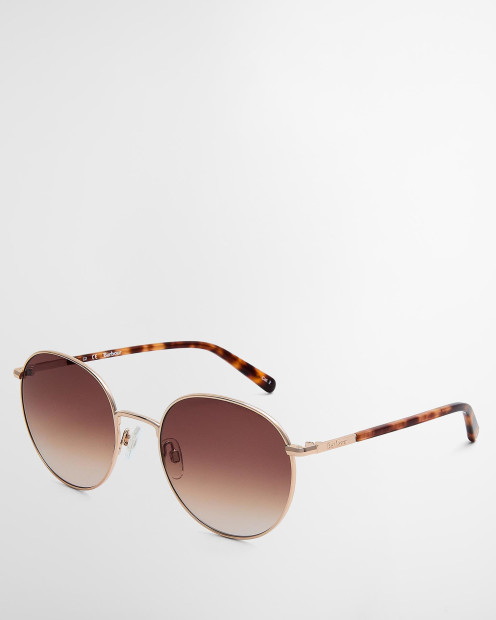 Square Aviator Sunglasses Gold
