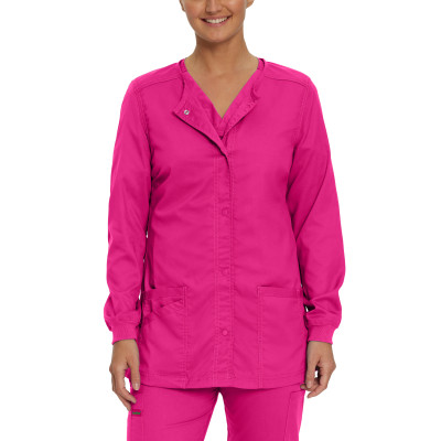 Landau ProFlex Women&#39;s 3&#45;Pocket Warm&#45;Up Scrub Jacket-Landau