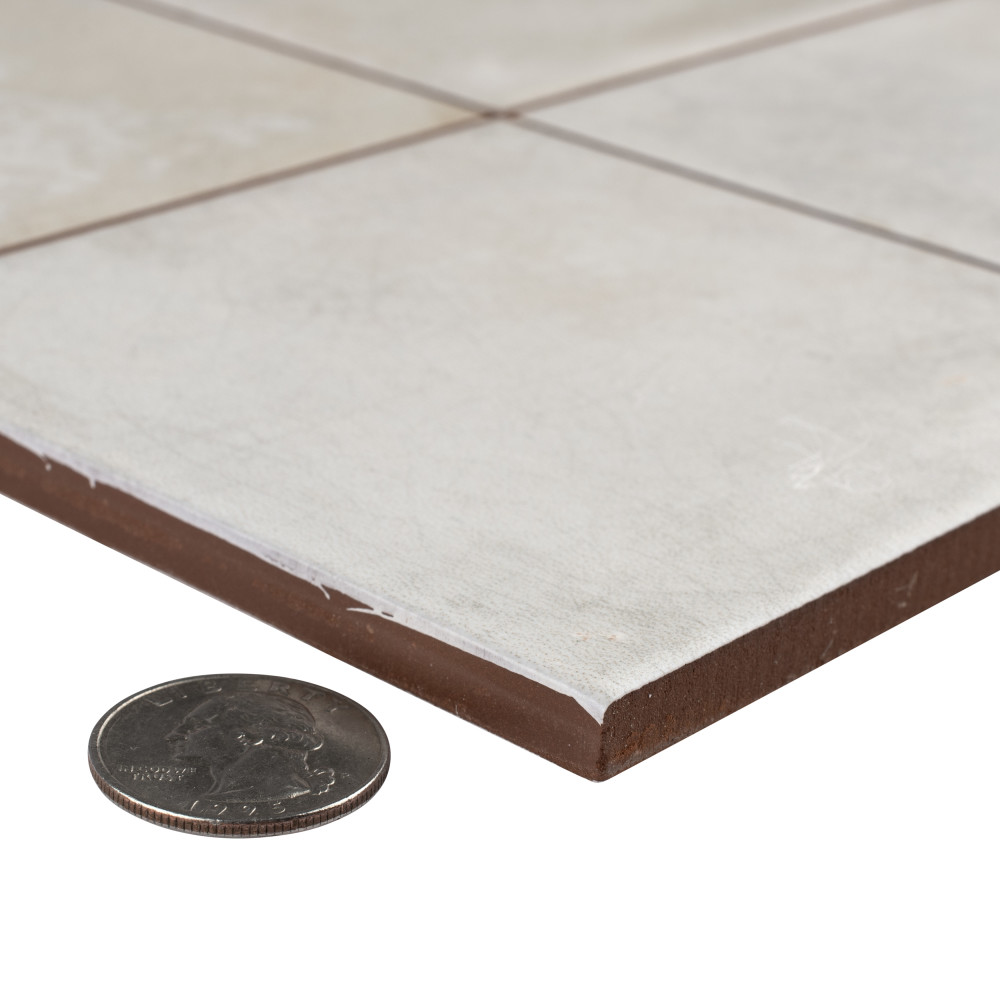 Kings Etna White 13-1/8 in. x 13-1/8 in. Ceramic Floor and Wall Tile