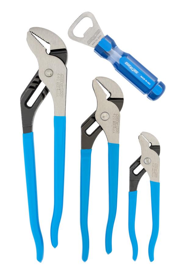GS-3A 3pc Tongue & Groove Pliers Set with Bottle Opener