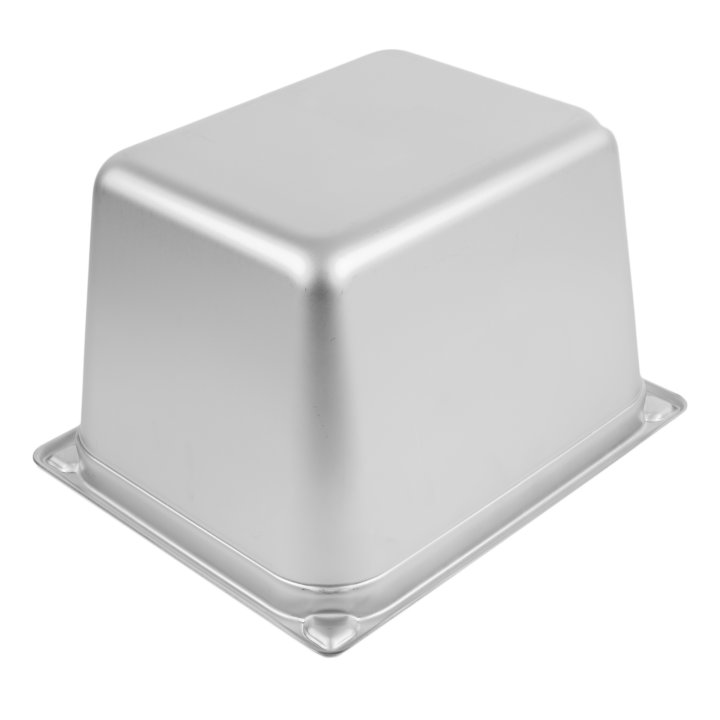 Half-size 8-inch-deep Super Pan® heavy-duty stainless steel transport pan