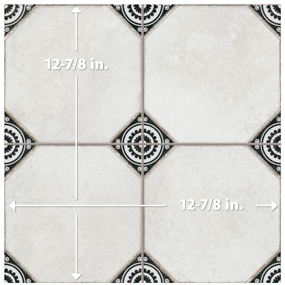 Sample – Englishtown Black Porcelain Floor and Wall Tile